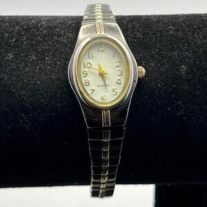 Silver gold watch